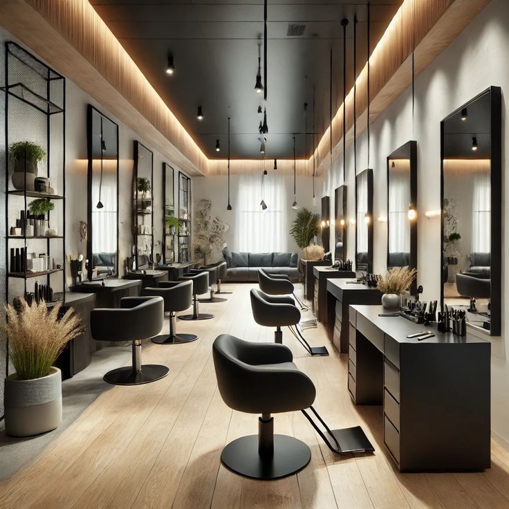 Luxury salon interior